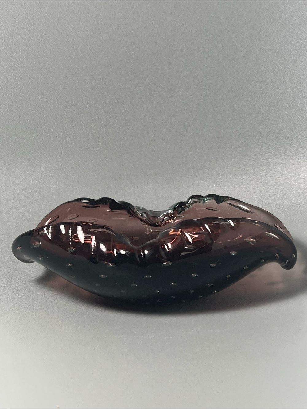 Murano Glass Bullicante Cigar Ashtray
